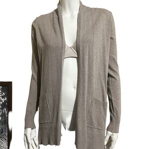 Pink Clover Taupe Cardigan